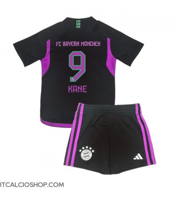 Bayern Munich Harry Kane #9 Seconda Maglia Bambino 2023-24 Manica Corta (+ Pantaloni corti)